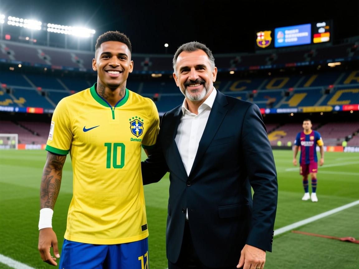 每体:巴西前锋拉扬未和著名经纪人扎哈维续约;巴萨对其有意 第2张